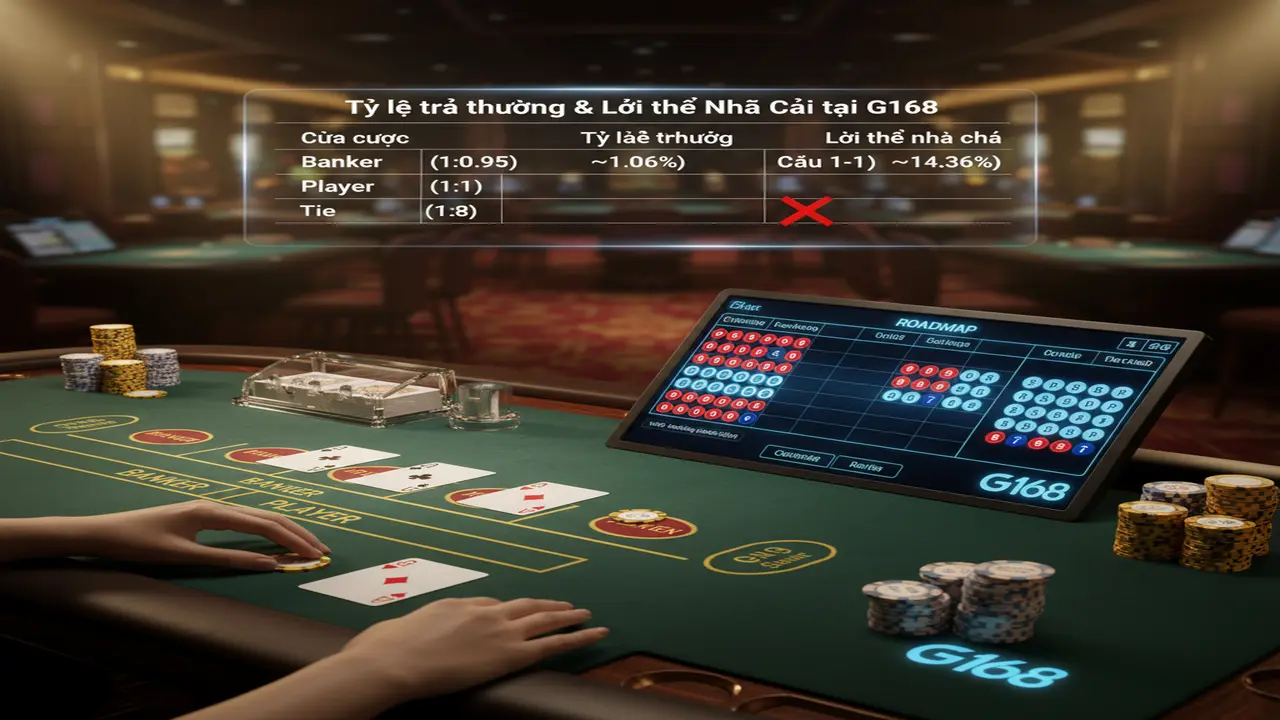 Chiến thuật Baccarat bất bại G168