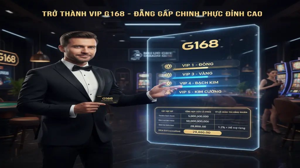 Điều kiện nhận thưởng VIP G168
