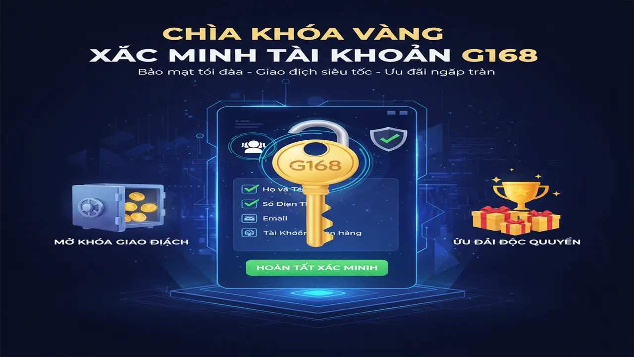 Xác minh tài khoản G168